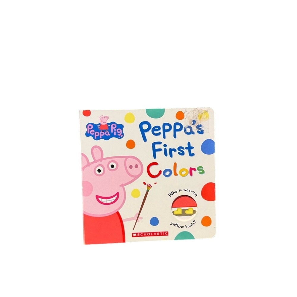 Peppa Pig's First Colors Board Book Scholastic Kids Educational Learning Toy